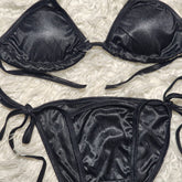 Satin Silk Bikini Panties & Bra Set | Baby Bash