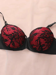 Bra Set - Cute Lace Embroidery Push-Up Lingerie - Baby Bash